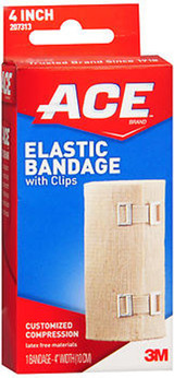 Ace Elastic Bandage with Clips 4 Inch