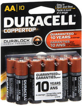 Duracell Coppertop Alkaline Batteries 1.5 Volt AA - 10ct