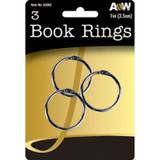Book Rings, 3Ct. 1 Pkg