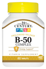 21st Century Complex B-50 Tablets Prolonged Release - 60 ct