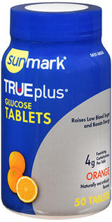 Sunmark True plus Glucose Tablets Orange - 50 Tablets