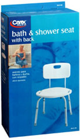 Carex Bath & Shower Seat, with back