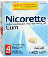 Nicorette Stop Smoking Aid 4 mg Original Gum - 110 ct