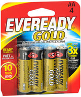 Eveready Gold Alkaline Batteries AA - 4 ct