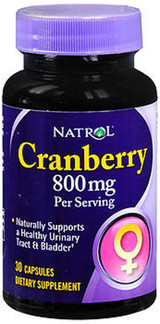 Natrol Cranberry 800 mg - 30 Capsules