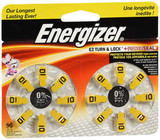 Energizer Zero Mercury Hear Aid Batteries AZ10DP - 16 ct