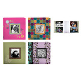 Designer Raised Frame Photo Album, 4 Asst, 200 Pocket - 1 Pkg