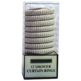 Shower Rings Beige, Beige, 12 Ct - 1 Set