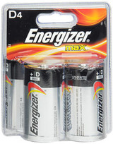 Energizer MAX Alkaline Batteries Size D - 4pk