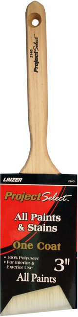 Angled Polyester Paint Brush - 3"
