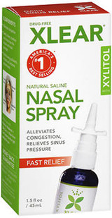 Xlear Natural Saline Nasal Spray - 1.5 OZ