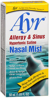 Ayr Allergy & Sinus Hypertonic Saline Nasal Mist - 1.69 fl oz