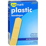 Sunmark Plastic Bandages All One Size - 60 ct