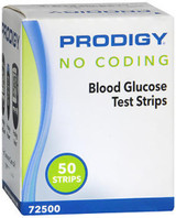 Prodigy No Coding Blood Glucose Test Strips - 50 ct