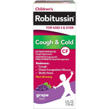 Robitussin CF Children's Cough Cold Liquid Grape Flavor - 4 oz