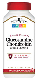 21st Century Glucosamine 250 mg Chondroitin 200 mg Capsules - 200 ct