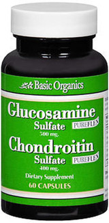 Basic Organics Glucosamine Sulfate and Chondroitin Capsules - 60 ct