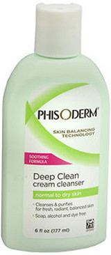 pHisoderm Deep Cleaning Cream Cleanser For Normal To Dry Skin - 6 oz