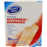 Premier Value Waterseal Bandage Asst Size - 30ct