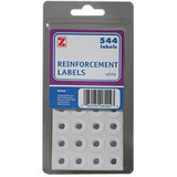 Reinforcement Labels, White, 544Ct. - 1 Pkg