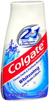 Colgate 2 in 1 Whitening Toothpaste & Mouthwash Liquid Gel - 4.6 oz