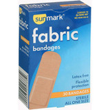 Sunmark Fabric Bandages All One Size - 30 ct