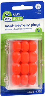 Flents Seal-Rite Kid's Silicone Ear Plugs - 6 pair