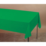 Solid Plastic Banquet Roll Tablecover, Emerald Green, 100' - 1 Pkg