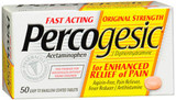 Percogesic Acetaminophen/Diphenhydramine, Original Strength, Coated Tablets - 50 Tablets