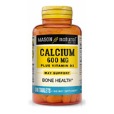 Mason Natural Calcium 600 with D3 400 IU Tablets - 200ct