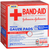 Johnson & Johnson Red Cross Hospital Grade Gauze Pads 3"x3" - 25 ct