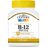 21st Century B-12, 1000 mcg Prolonged Release Tablets - 110 Tablets