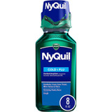 Vicks NyQuil Cold & Flu Nighttime Relief Liquid - 8 oz