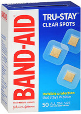 Band-Aid Clear Spots Adhesive Bandages All One Size - 50 ct