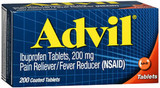 Advil Ibuprofen Pain Reliever/Fever Reducer, 200 mg Coated Tablets - 200 ct