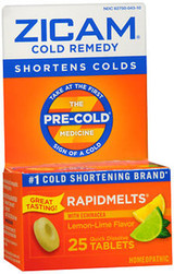 Zicam Cold Remedy RapidMelts Lemon-Lime Flavor - 25 Ct.