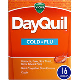 Vicks DayQuil Cold Flu Multi-Symptom Relief LiquiCaps - 16 Ct.
