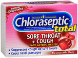 Chloraseptic Total Multi-Symptom Relief Lozenges Wild Cherry - 15 ct