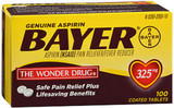 Bayer Aspirin 325 mg Coated Tablets - 100 ct