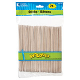 Jumbo Craft Sticks, Wood, Natural, 75 Ct, 6" - 1 Pkg