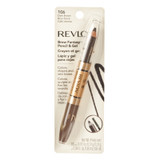 Revlon Brow Fantasy Eye Pencil And Gel, Dark Brown  - Each