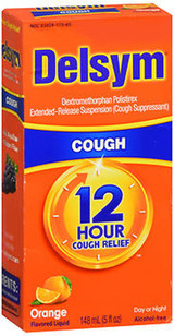 Delsym 12 Hour Cough Suppressant, Orange - 5 oz