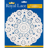 Royal Lace Doilies, White, 8" - 1 Pkg