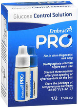 Embrace Pro Glucose Control Solutions 1/2  - 2 ct