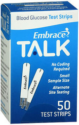 Embrace Talk Blood Glucose Test Strips - 50 ct