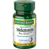 Nature's Bounty Melatonin 3 mg Quick Dissolve Tablets Triple Strength Cherry Flavored- 120 ct