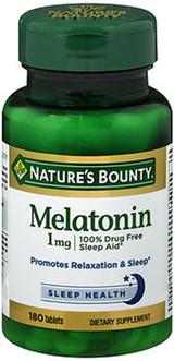 Nature's Bounty Melatonin 1Mg Tablets - 180 Tablets