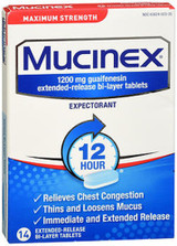 Mucinex Expectorant Extended-Release Bi-Layer Tablets Maximum Strength - 14 ct