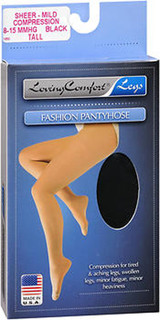 Loving Fashion Pantyhose  - Black - Large - 1 Pair
