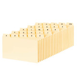 Plain A-Z Index Card Guides, 3X5" - 1 Pkg